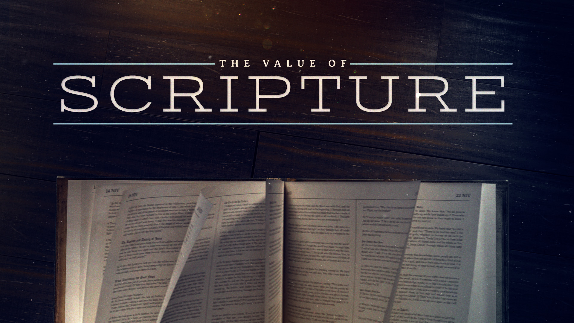 The Value of Scripture